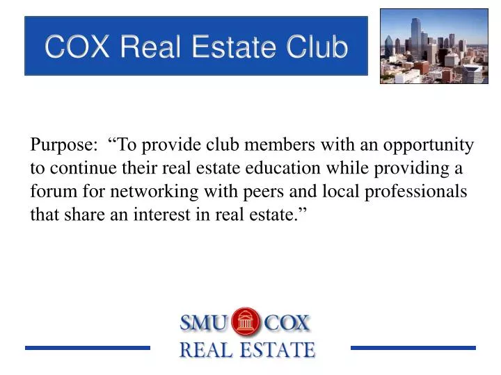 cox real estate club