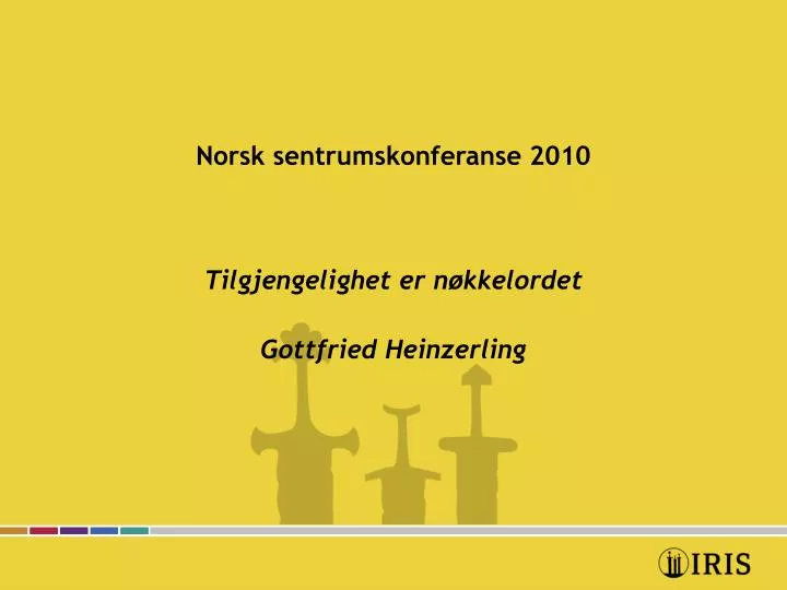 norsk sentrumskonferanse 2010