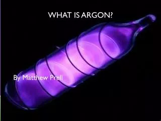 What is Argon?