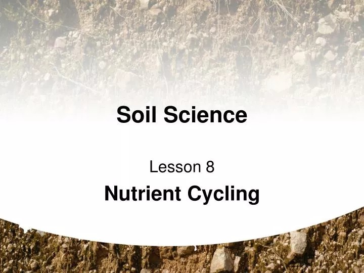 soil science