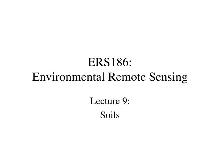 ers186 environmental remote sensing