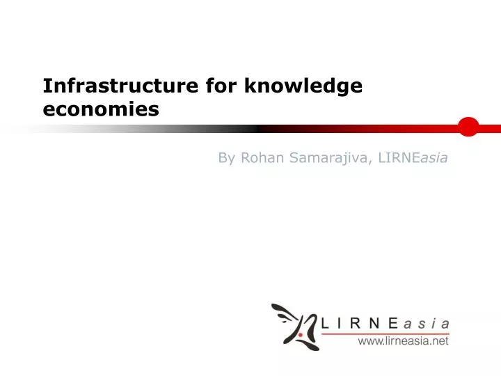 infrastructure for knowledge economies