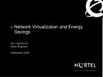 Network Virtualization and Energy Savings - slide 1