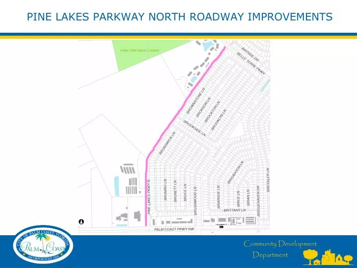 pine lakes parkway north roadway improvements