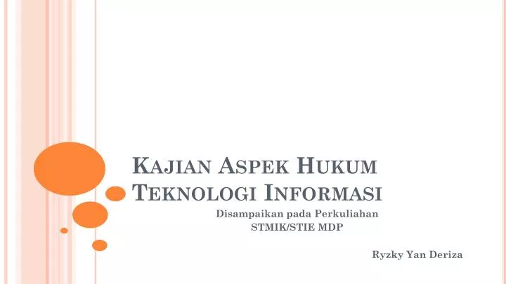 kajian aspek hukum teknologi informasi