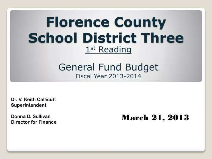 florence county school district three