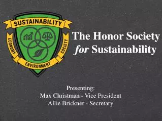 The Honor Society for Sustainability
