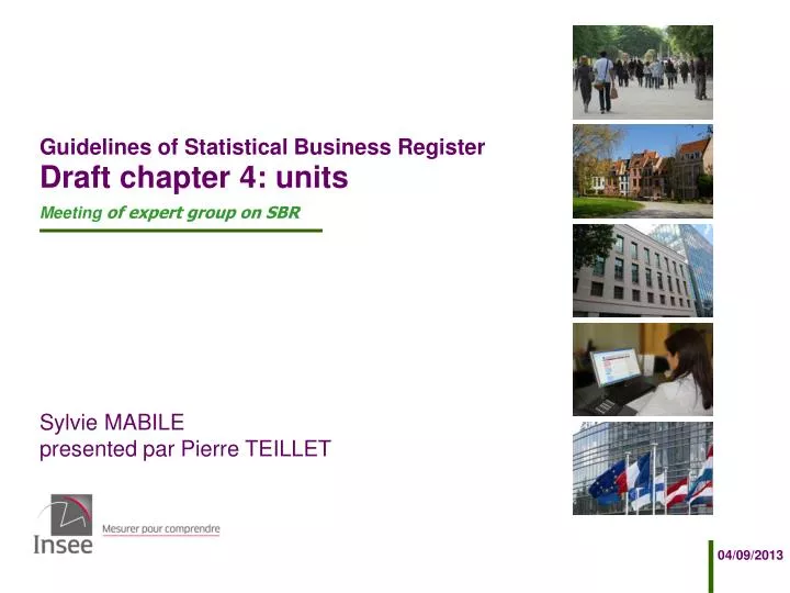 guidelines of statistical business register draft chapter 4 units