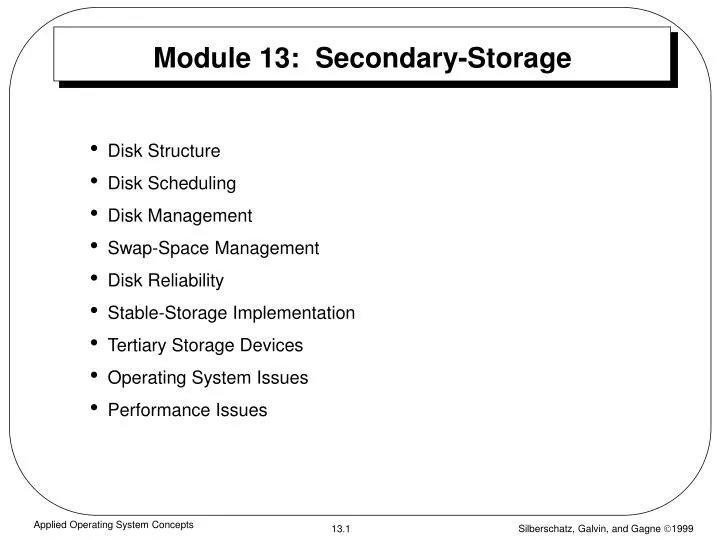 module 13 secondary storage