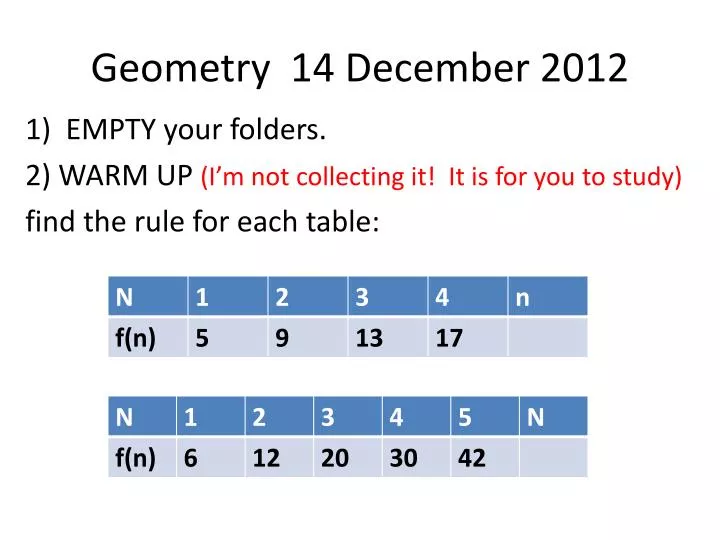 geometry 14 december 2012