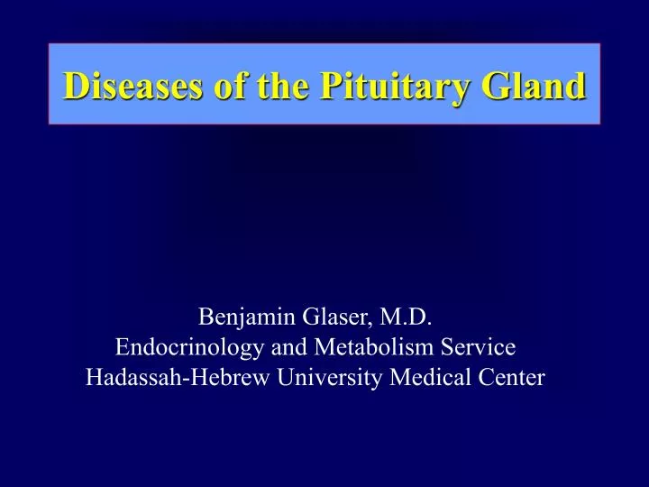 diseases of the pituitary gland