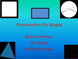 Presentation On Shapes