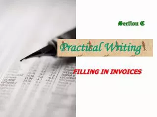 FILLING IN INVOICES