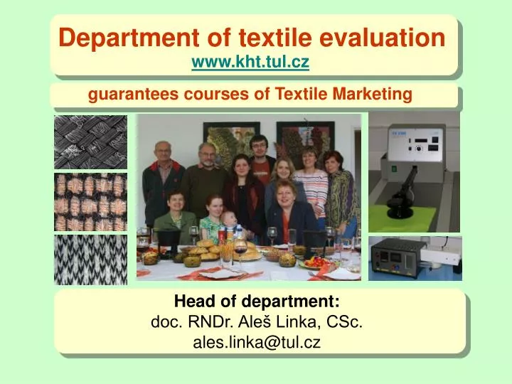 department of textile evaluation