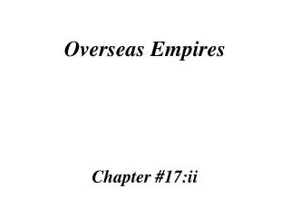 Overseas Empires