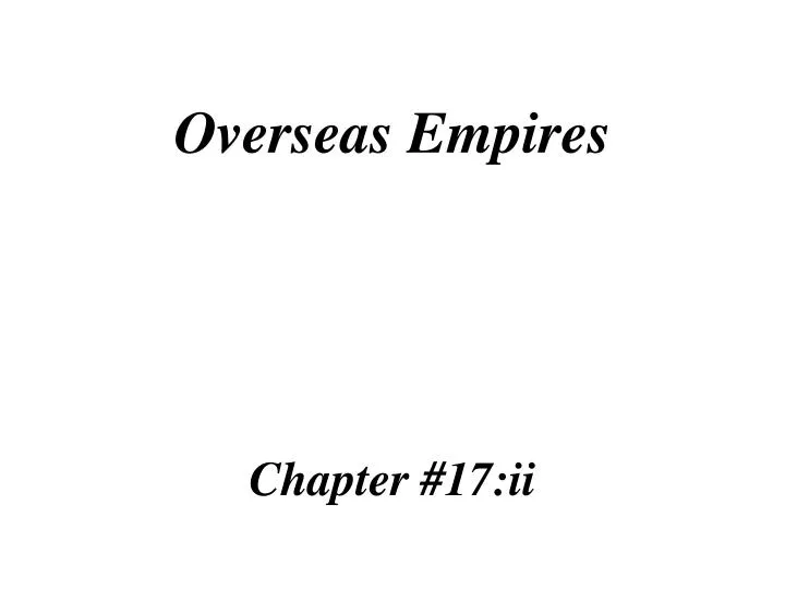 overseas empires