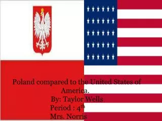 Poland compared to the United States of 			America.