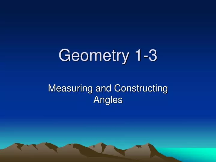 geometry 1 3