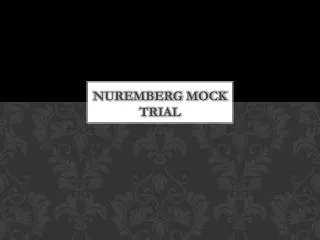 Nuremberg Mock Trial
