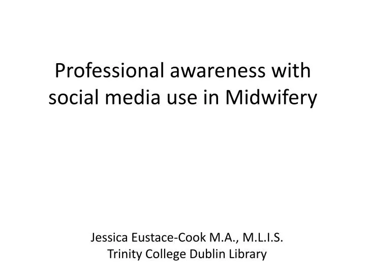 professional awareness with social media use in midwifery