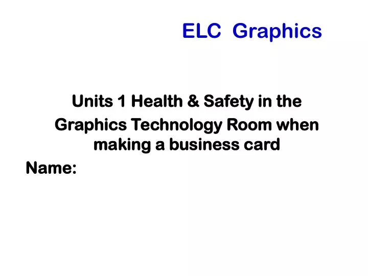 elc graphics