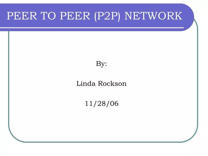 peer to peer p2p network