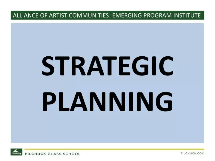 alliance of artist communities emerging program institute