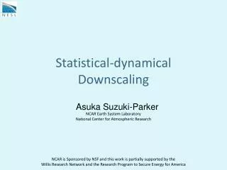Statistical-dynamical Downscaling