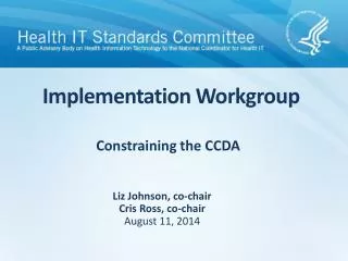 Implementation Workgroup