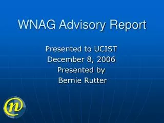 WNAG Advisory Report