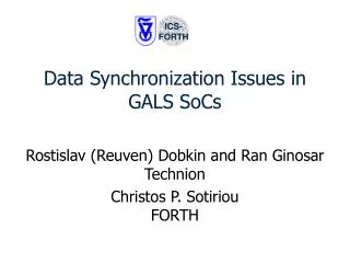 Data Synchronization Issues in GALS SoCs