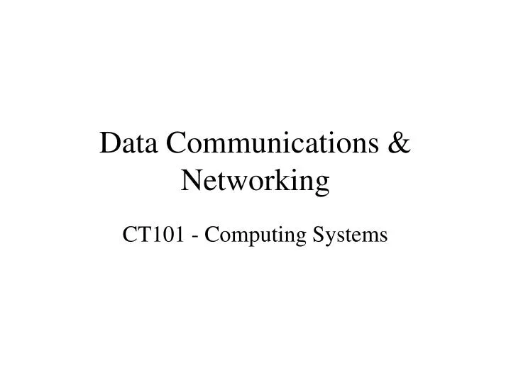 data communications networking