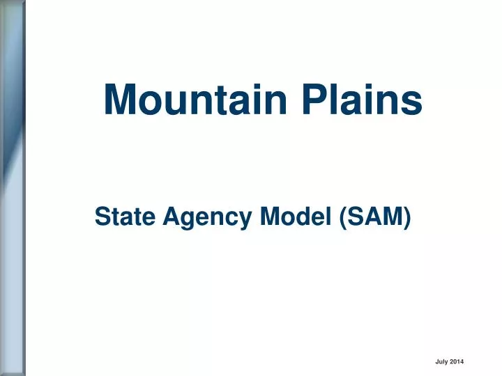 state agency model sam