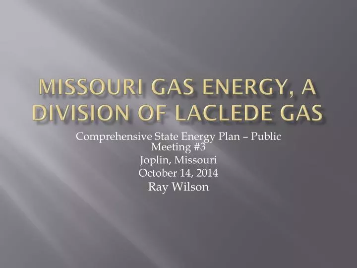 missouri gas energy a division of laclede gas