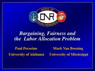 Bargaining, Fairness and the Labor Allocation Problem