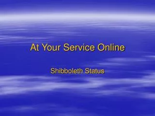 At Your Service Online