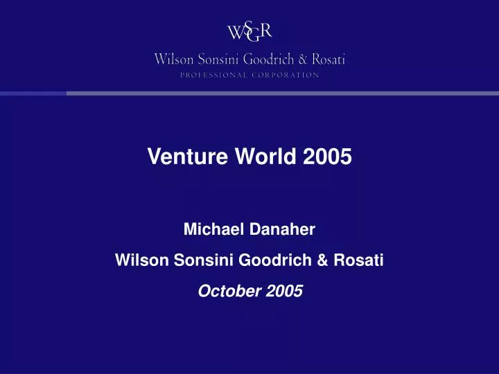 venture world 2005