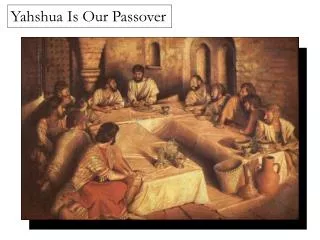 Yahshua Is Our Passover