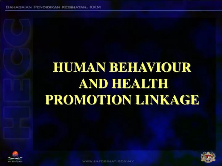 human behaviour and health promotion linkage