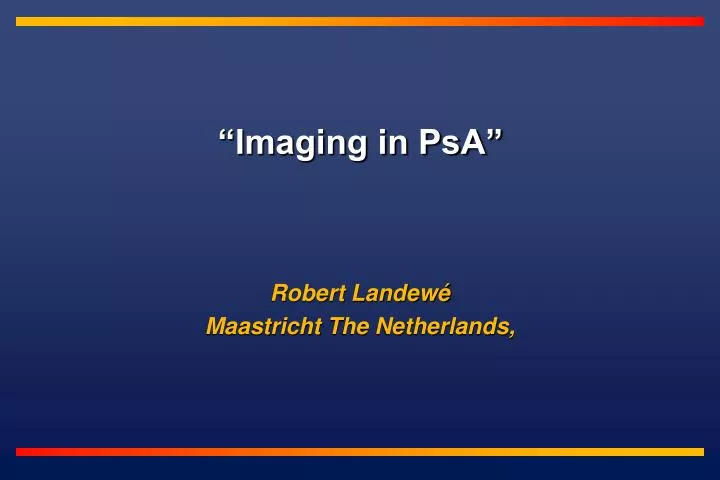 imaging in psa