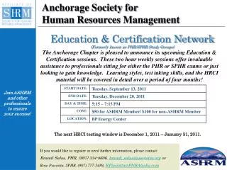 Anchorage Society for Human Resources Management