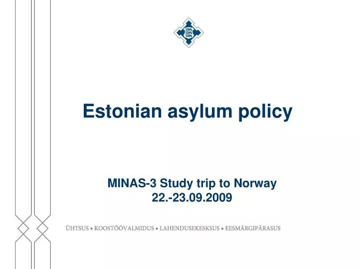 estonian asylum policy