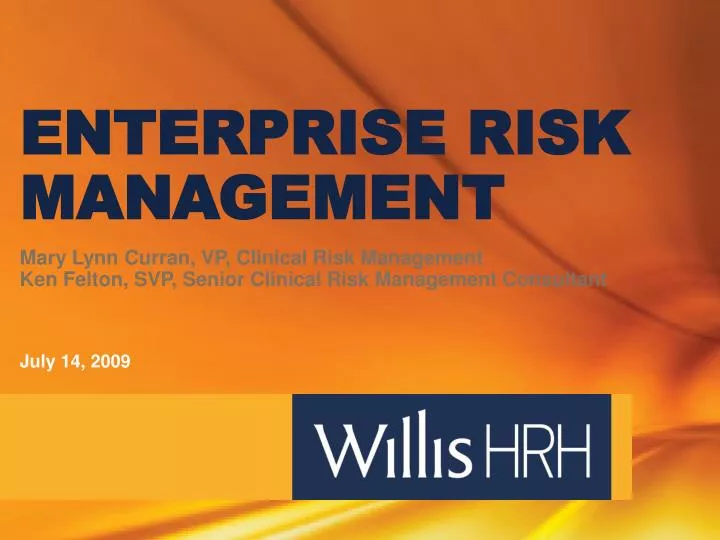 enterprise risk management