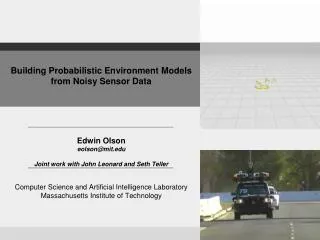 Building Probabilistic Environment Models from Noisy Sensor Data