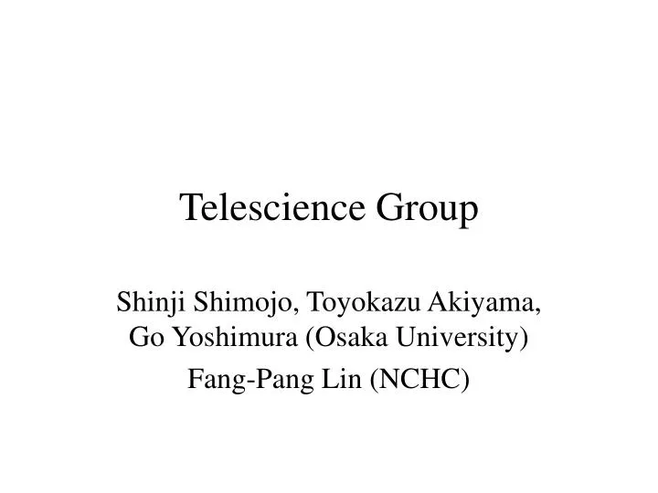telescience group