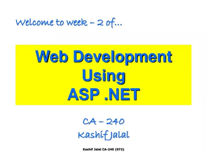 web development using asp net