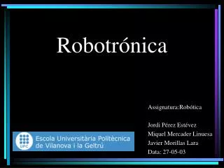Robotrónica