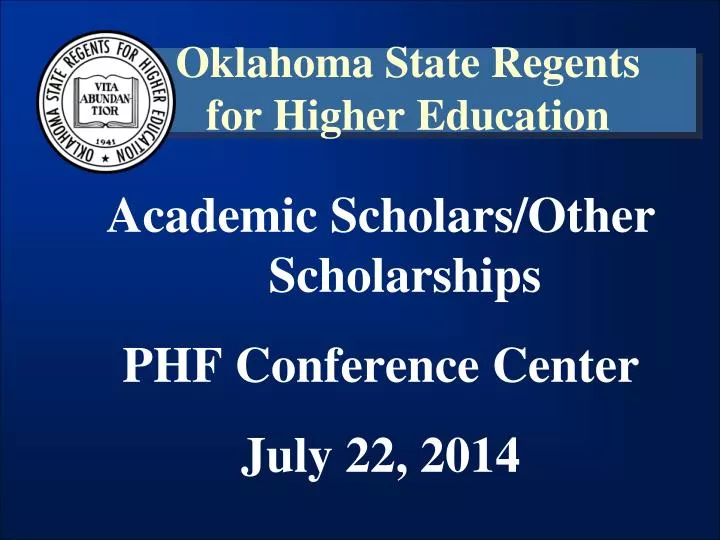 oklahoma state regents for higher education