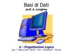 Basi di Dati prof. A. Longheu - slide 1