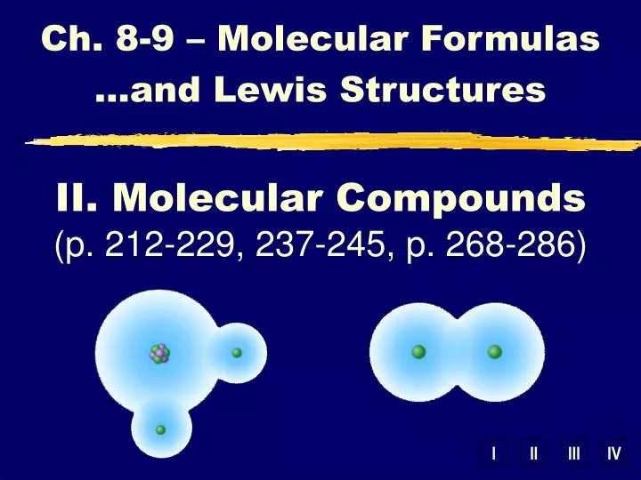 ch 8 9 molecular formulas and lewis structures